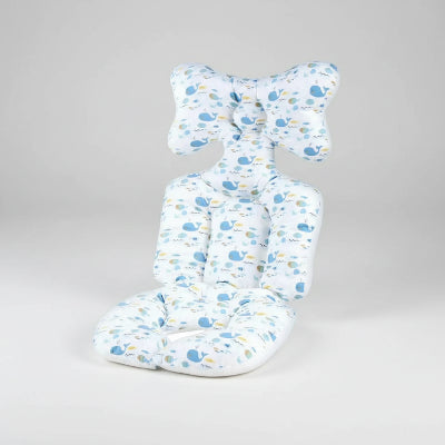 Réducteur de siège bébé blanc ergonomique pour poussette – univers marin