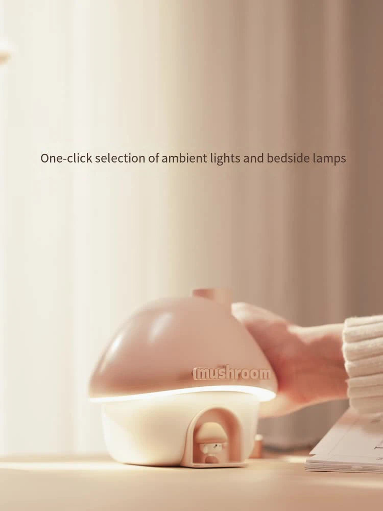 Humidificateur d'air de dessin animé 300ml, Mini diffuseur d'arôme d'huile essentielle, éclairage coloré, humidificateur ultrasonique mignon pour maison de champignon
