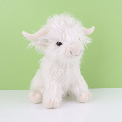Peluche bebe-|George|-Vache Highlands