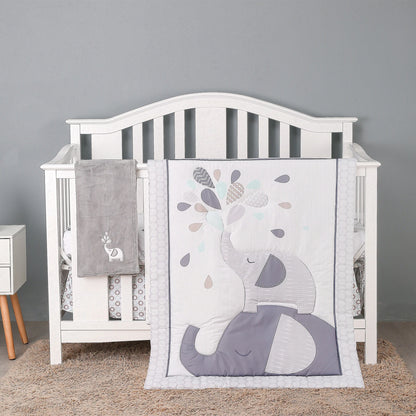 4 pièces nouveau-né bébé enfant en bas âge berceau ensemble de literie bébé lit juegos de cama de bebé (déguette drap-housse berceau jupe couverture)