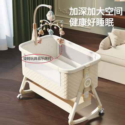 Lit bébé Babyfond amovible, multifonctionnel, pliable, portable, table à langer, lit pour nouveau-né, lit d'appoint