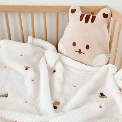 Couverture bebe polaire Nature | BoréaleBlanket™ – Écureuil