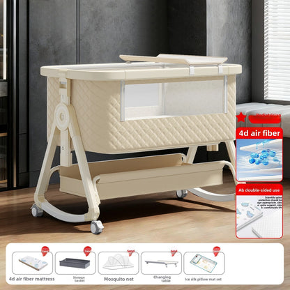 Lit bébé Babyfond amovible, multifonctionnel, pliable, portable, table à langer, lit pour nouveau-né, lit d'appoint