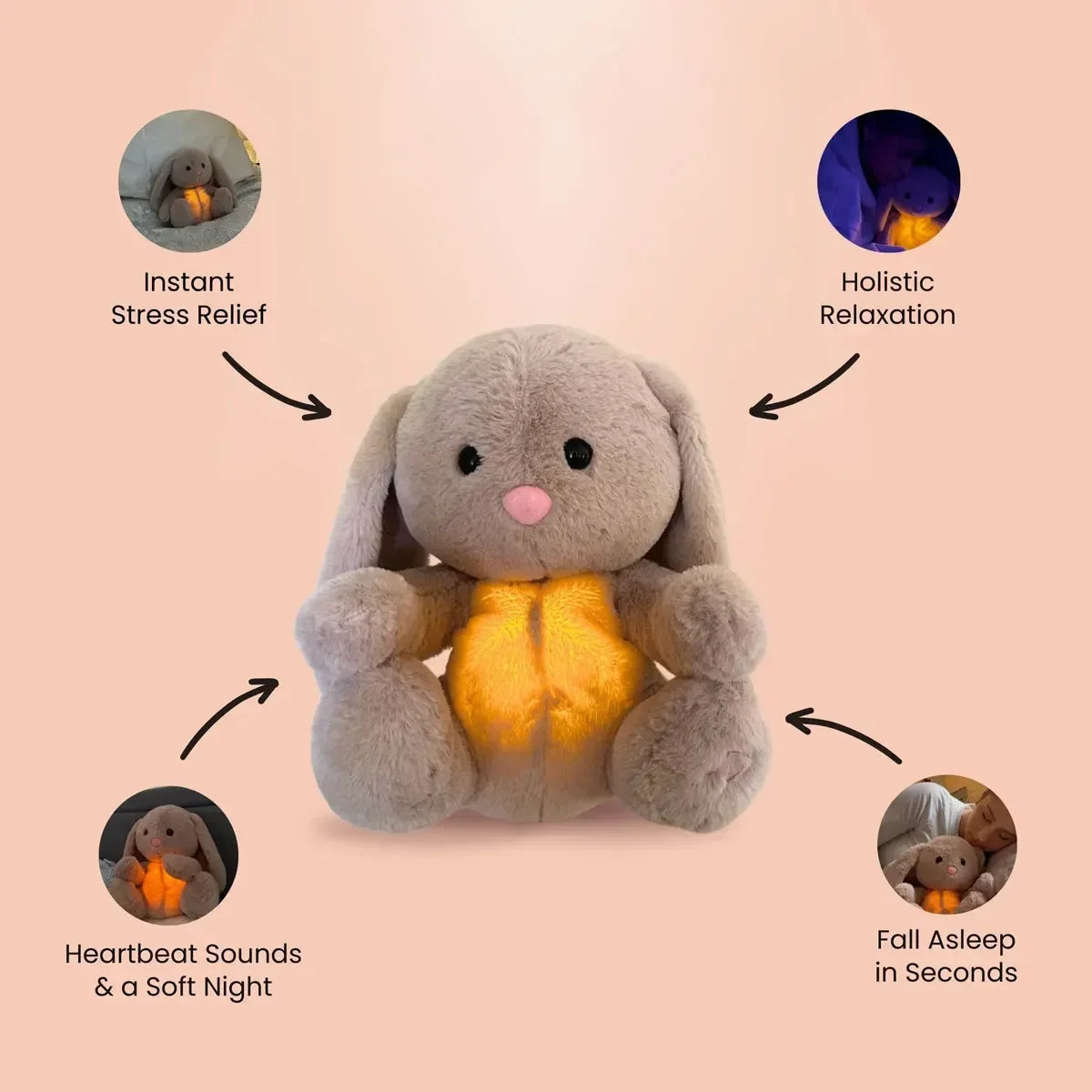 Peluche bruit blanc bébé- |NoEnName_Null|-Lapin respirant