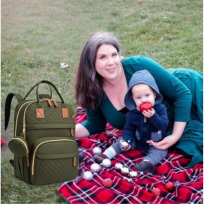 Sac à dos à langer imperméable | DADO™ – La liberté main libre au parc avec bébé – Vert