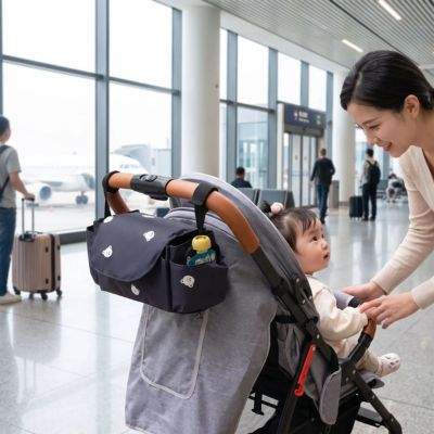 Sac organisateur de poussette Ourson | Le Trotteur™ – Objets cachés des regards