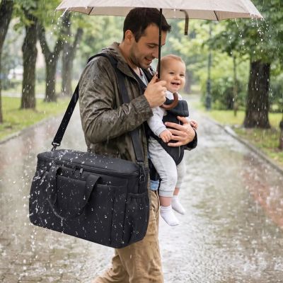 Sacoche poussette grande capacité | HopHop – Imperméabilité lors de pluie avec bébé