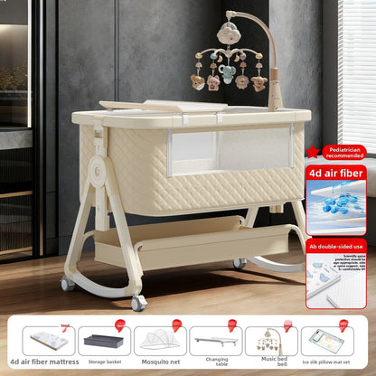 Lit bébé Babyfond amovible, multifonctionnel, pliable, portable, table à langer, lit pour nouveau-né, lit d'appoint