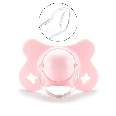 Sucette Pour Bébé Orthodontique Papillon | MaTutute™ plate rose