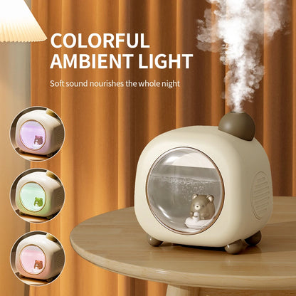 Kasydoff Petit Humidificateur Portable, Petits Humidificateurs de 1500 ml pour Chambre de Bébé, Bureau Personnel USB 1800 mAh pour Voyage