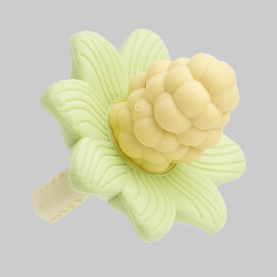Anneau De Dentition Bébé Silicone | Fleur de Raisin jaune