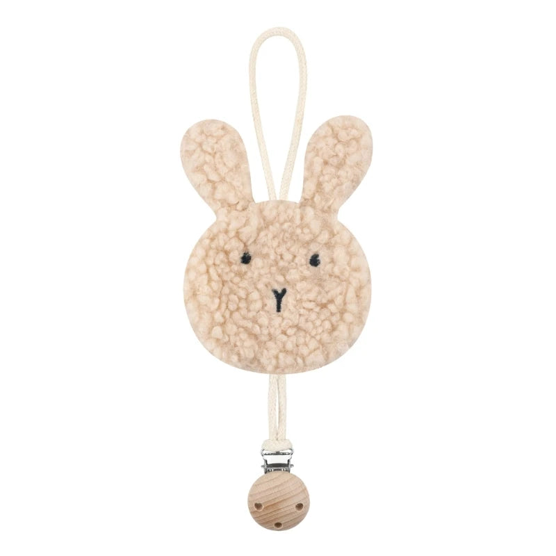 Attache sucette-|BabyPlush|-Pendentif-rose pâle