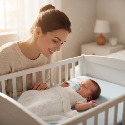 Sucette Bébé Silicone Souple Transparente | LollyDodo™ apaisante