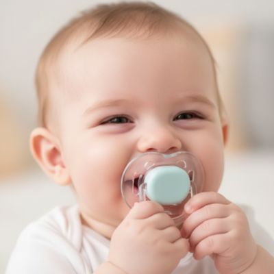 Sucette Bébé Silicone Souple Transparente | LollyDodo™ orthodontique