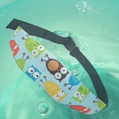 Support de tête réglable Hiboux bleu | RelaxBébé™ - Immersion dans l'eau pour le lavage 