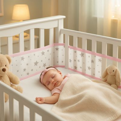 Tour de lit respirant maillé | Étoile 2 pièces confortables