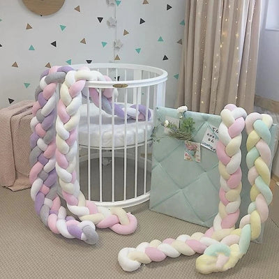 Tresse de lit bébé | SerpentinTressé™ Marshmallow 2m doux