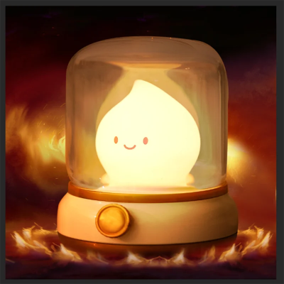 Veilleuse bébé-|OriginalitéBandienne|-Flamme jaune