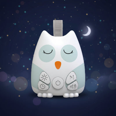Veilleuse bruit blanc portable 30 sons apaisants | Hibou 