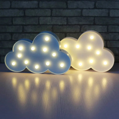 Veilleuse murale-|AmbianceBébé|- Nuage blanc - bleu