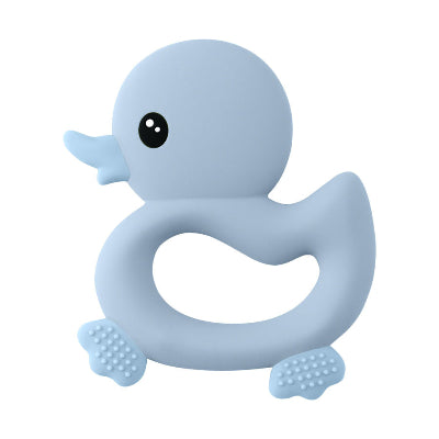 Anneau de dentition bébé silicone | Ducky™ bleu